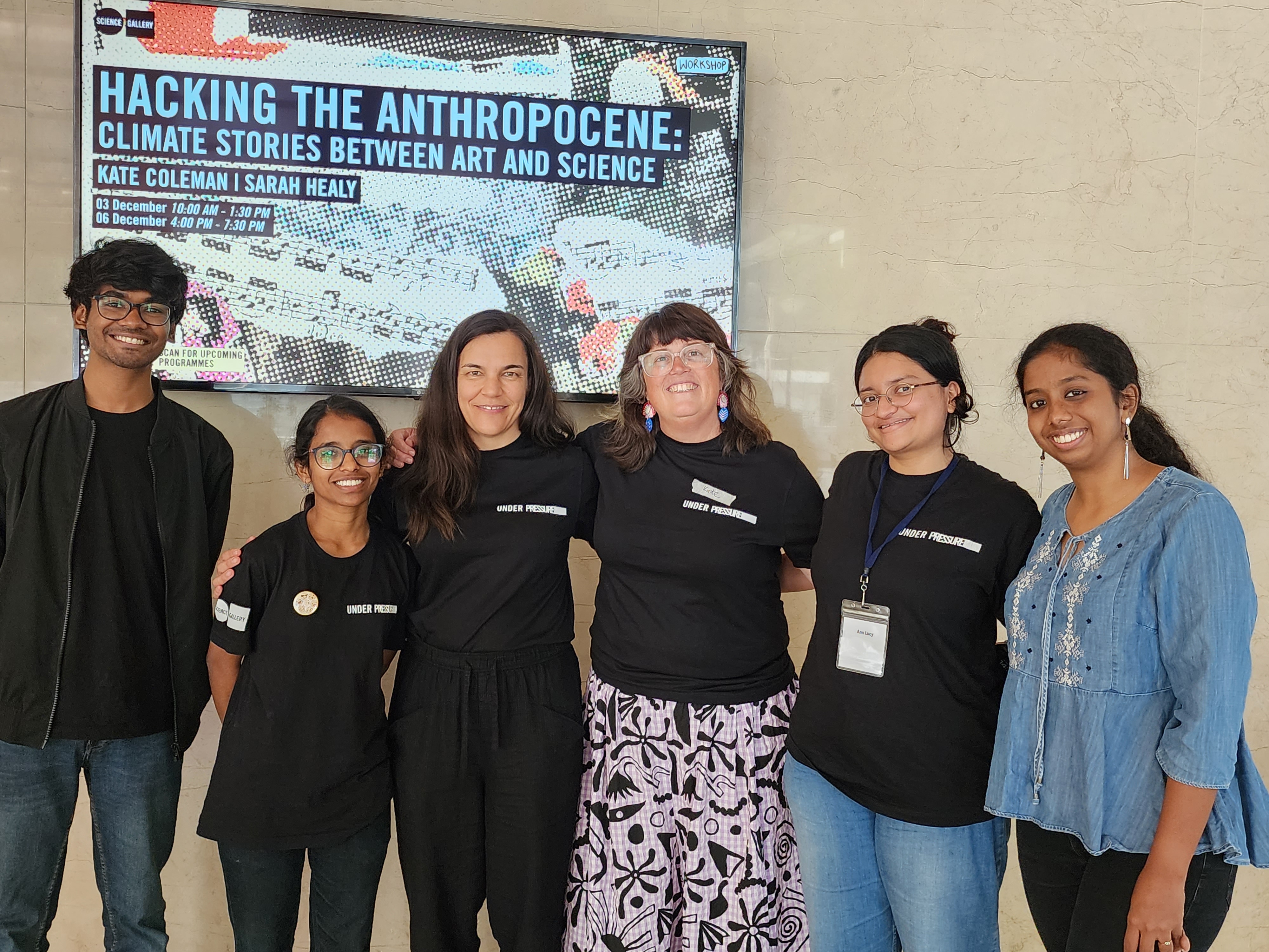 A/Prof. Kate Coleman and Dr Sarah Healy at the Hacking the Anthropocene: Climate stories between art and science in Bengaluru