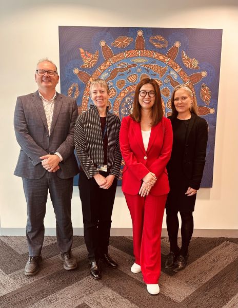 Deputy Dean, Professor Lindsay Oades, Dr Pam Robertson, HK Yu and Professor Therese Hopfenbeck