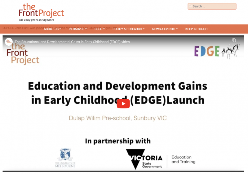 The EDGE Study launch with the Front Project
