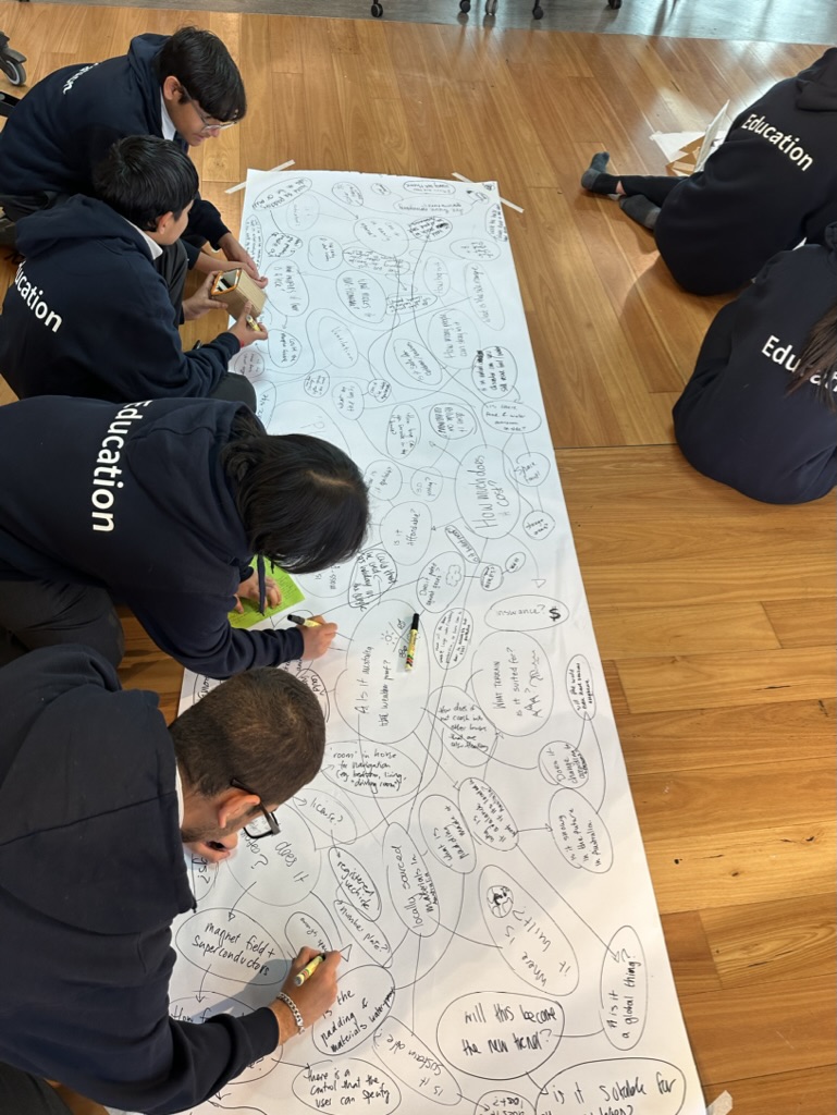 Students tanglegramming as a speculative practice during the 'Hackathon'. Image: supplied. Students tanglegramming as a speculative practice during the 'Hackathon'. Image: supplied.