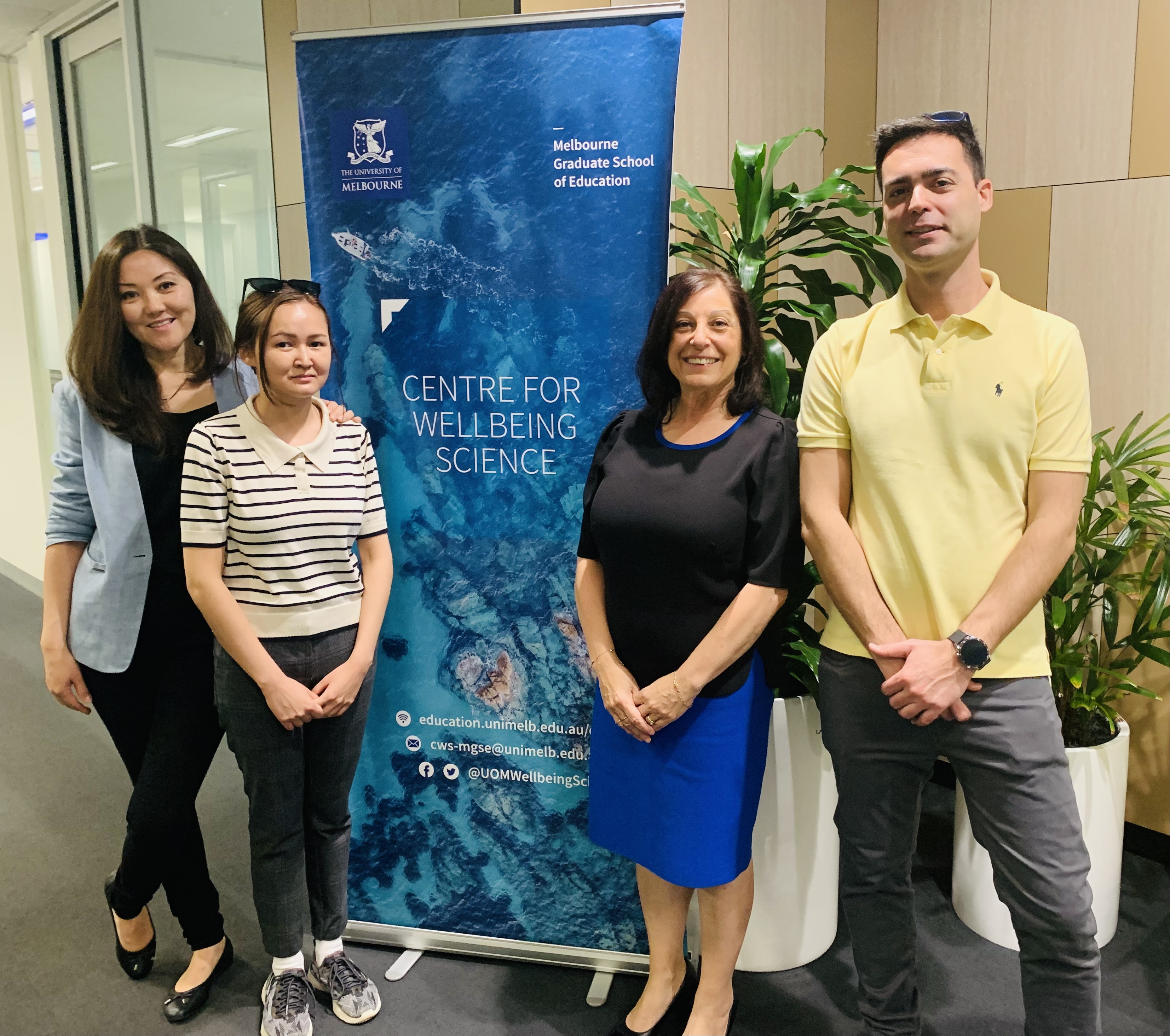 Nazarbayev University team with Prof. Dianne Vella-Brodrick