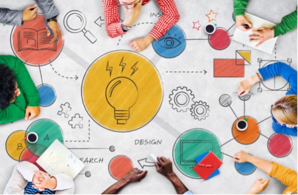 People sharing ideas