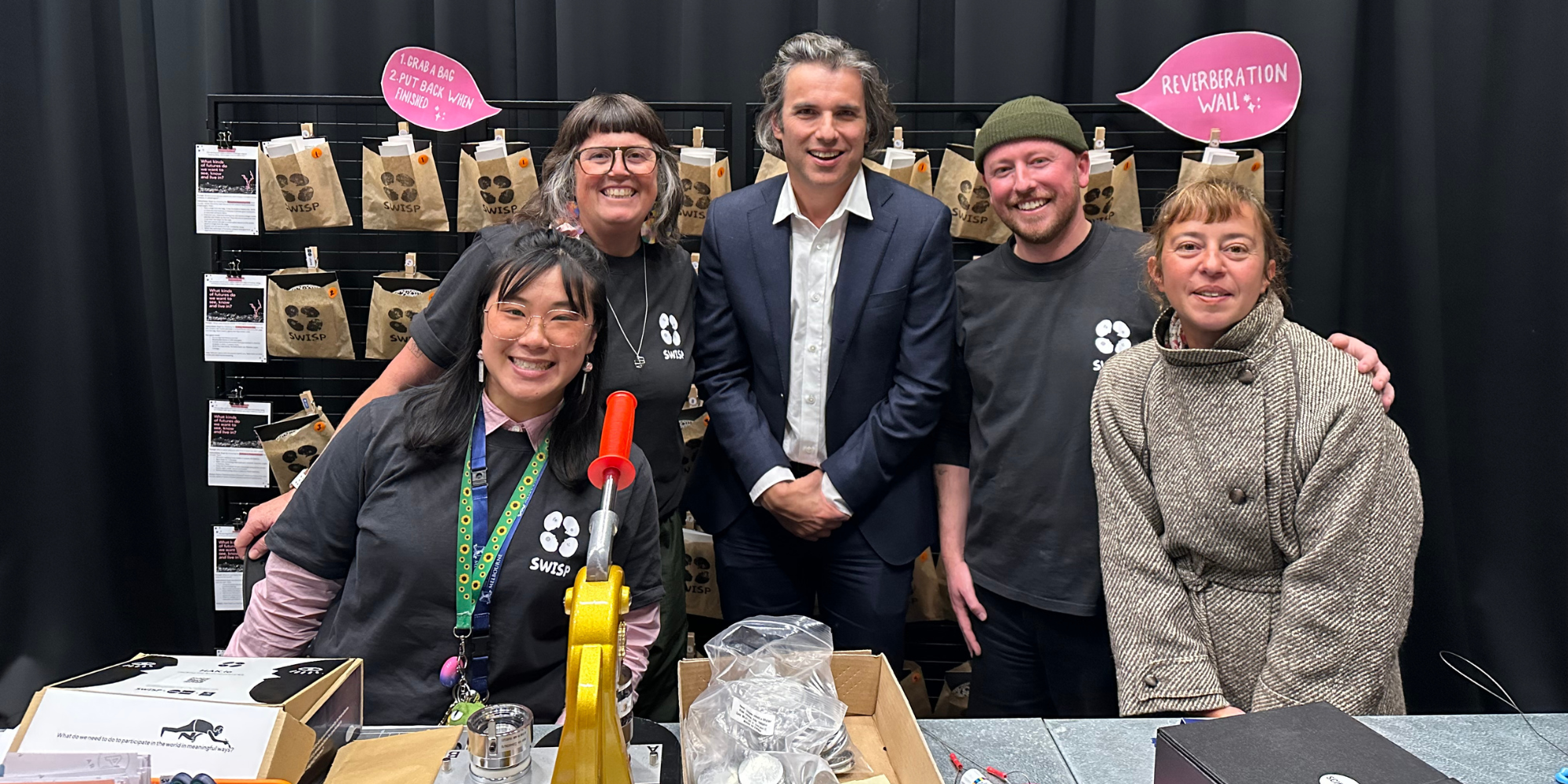 Dean, Faculty of Education, Professor Marek Tesar with the SWISP Living Lab crew